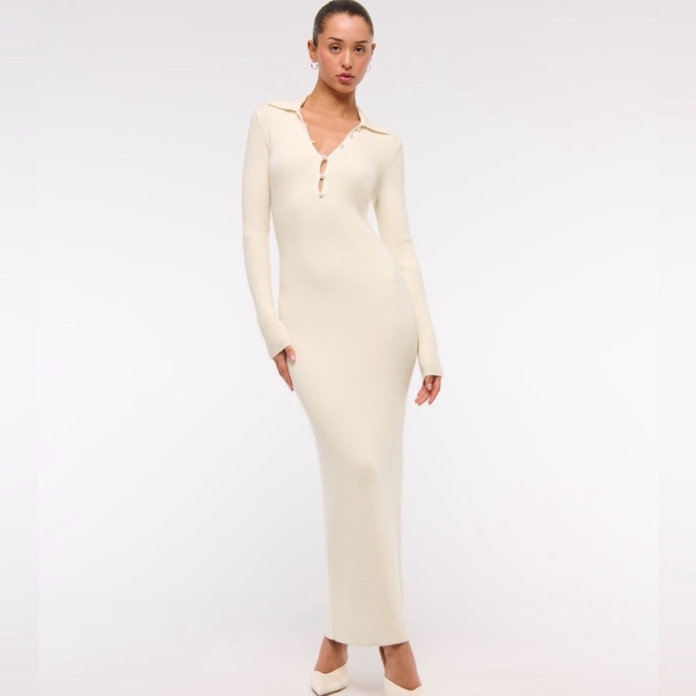 Abercrombie Cream Sweater Dress